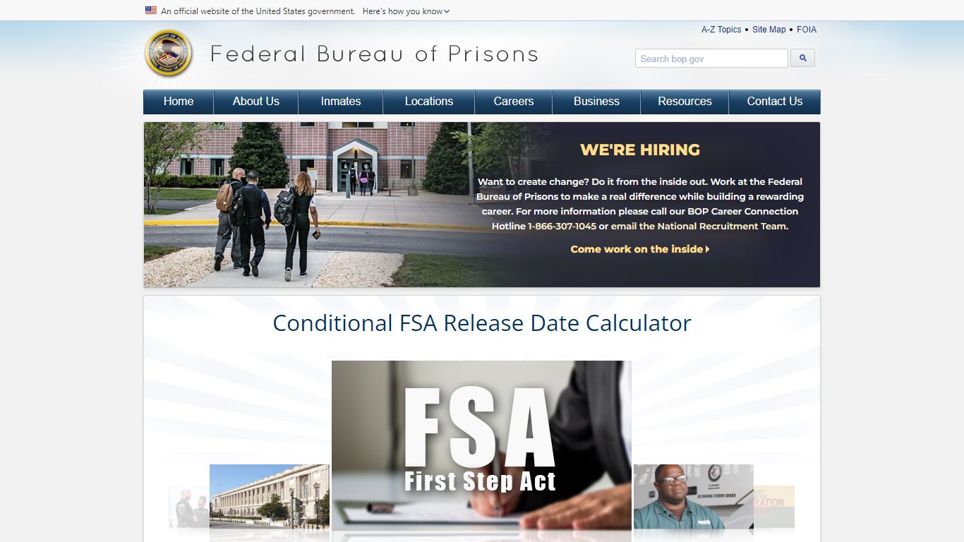 MAY 18 U.S. DEPARTMENT OF JUSTICE FEDERAL BUREAU OF PRISONS